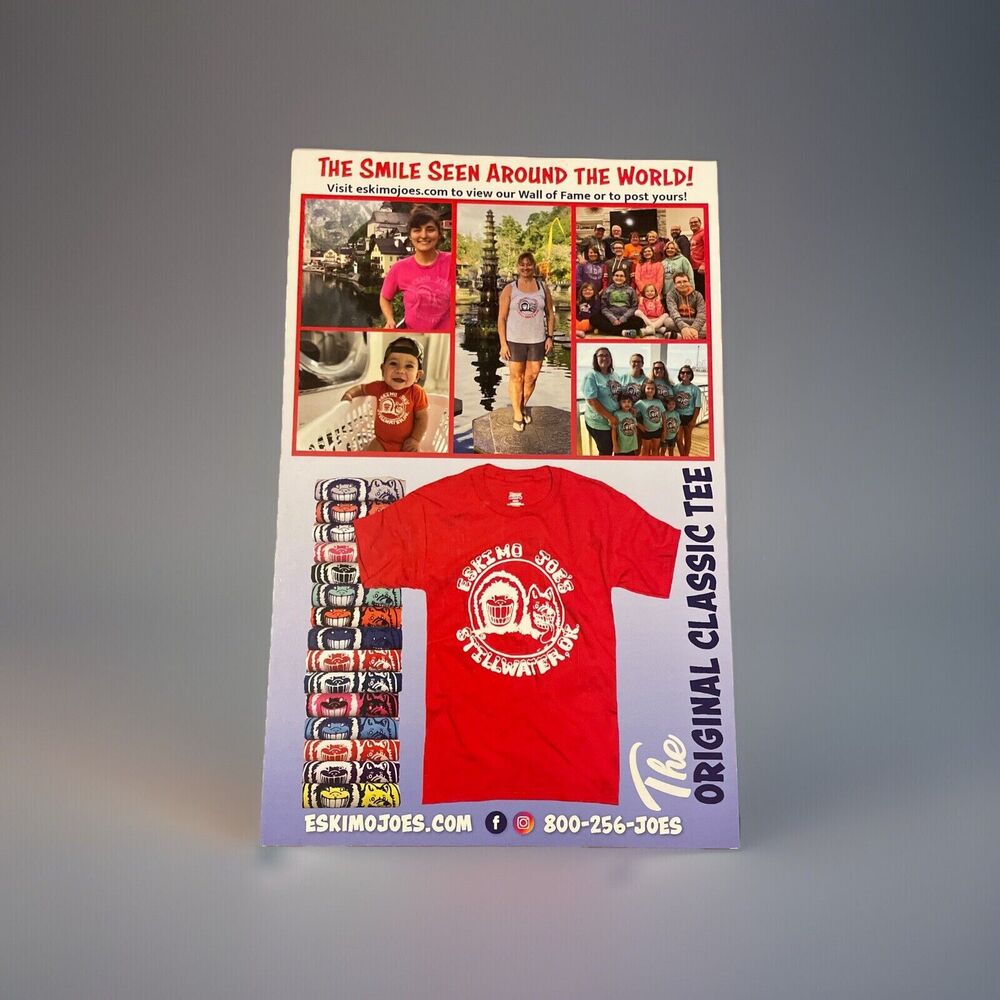 Large Promotional Rack Card Eskimo Joe’s Restaurant Stillwater Oklahoma